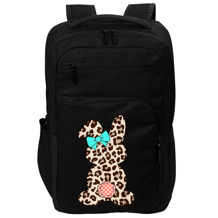 Easter Leopard Bunny Rabbit Palm Sunday Women Impact Tech Backpack