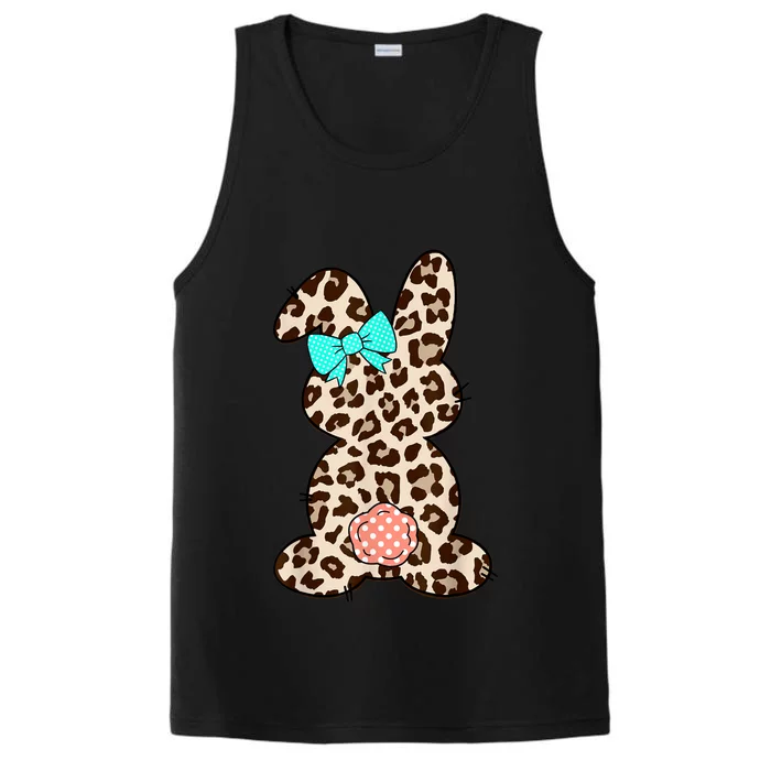 Easter Leopard Bunny Rabbit Palm Sunday Women Performance Tank