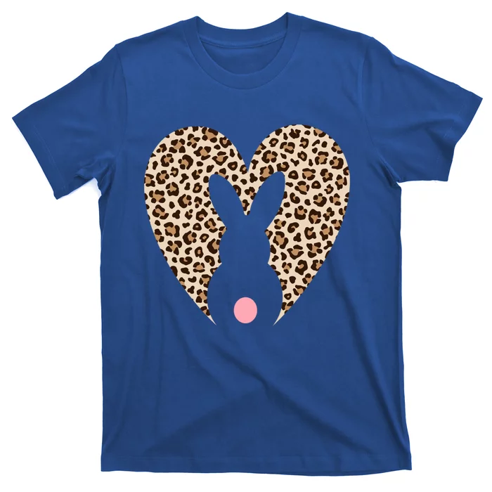 Easter Leopard Bunny Rabbit Heart Palm Sunday Great Gift T-Shirt