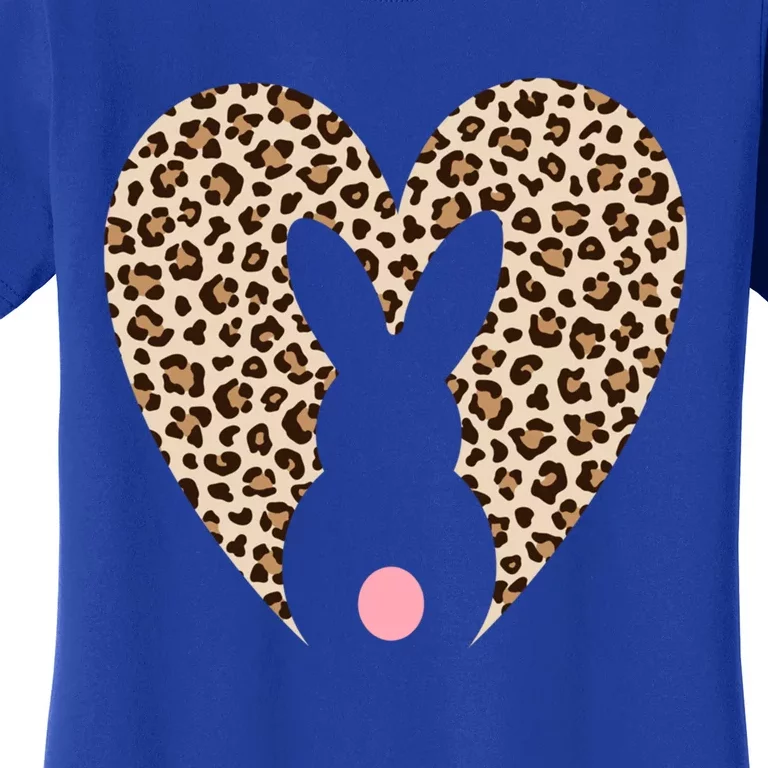 Easter Leopard Bunny Rabbit Heart Palm Sunday Great Gift Women's T-Shirt