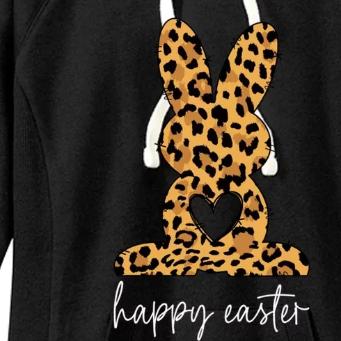 Easter Leopard Bunny Rabbit Palm Sunday Gift Women's Fleece Hoodie