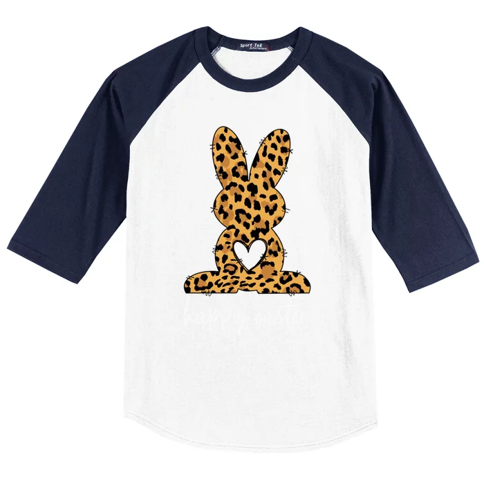 Easter Leopard Bunny Rabbit Palm Sunday Gift Baseball Sleeve Shirt