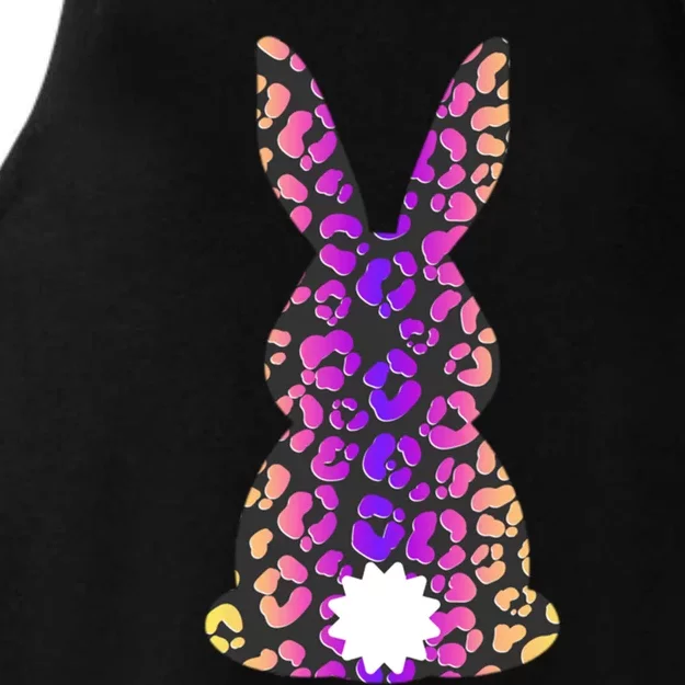 Easter Leopard Bunny Rabbit Palm Sunday Gift Ladies Tri-Blend Wicking Tank