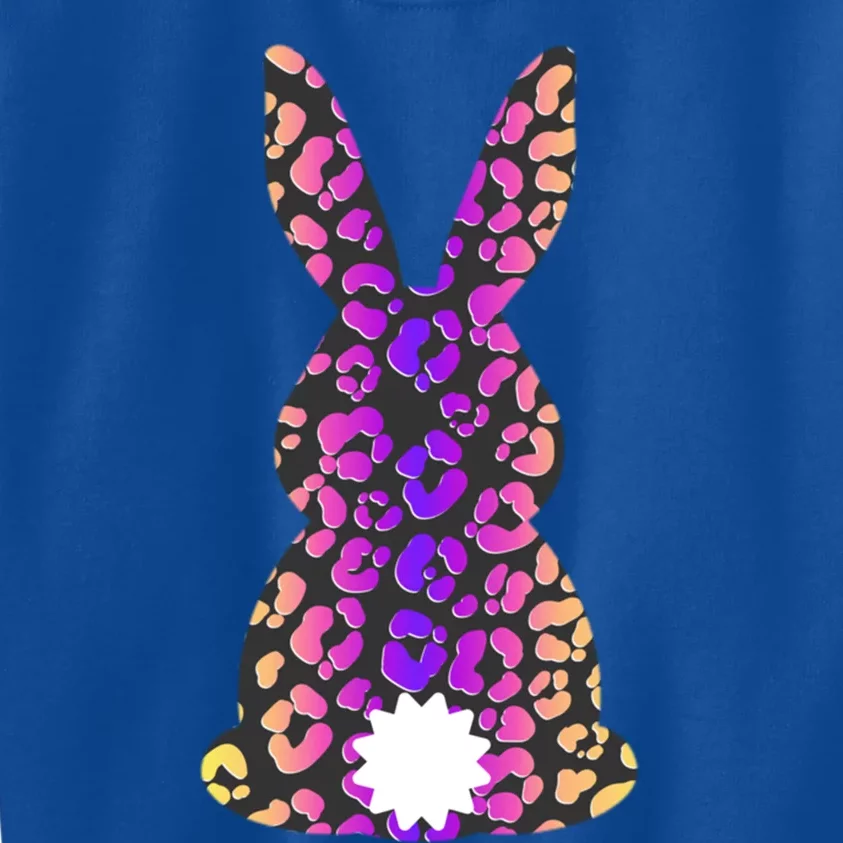 Easter Leopard Bunny Rabbit Palm Sunday Gift Kids Sweatshirt