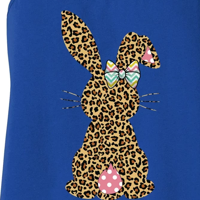 Easter Leopard Bunny Rabbit Palm Sunday Gift Women's Racerback Tank