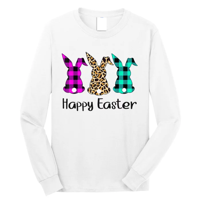 Easter Leopard Bunny Rabbit Palm Sunday Girl Wo Long Sleeve Shirt