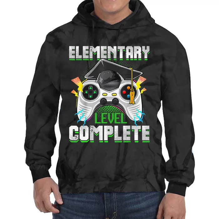 Elementary Level Complete Gamer Graduation Video Games Tie Dye Hoodie