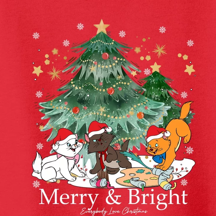 Everybody Loves Christmas Marie Toulouse Berlioz Christmas Tree Toddler T-Shirt