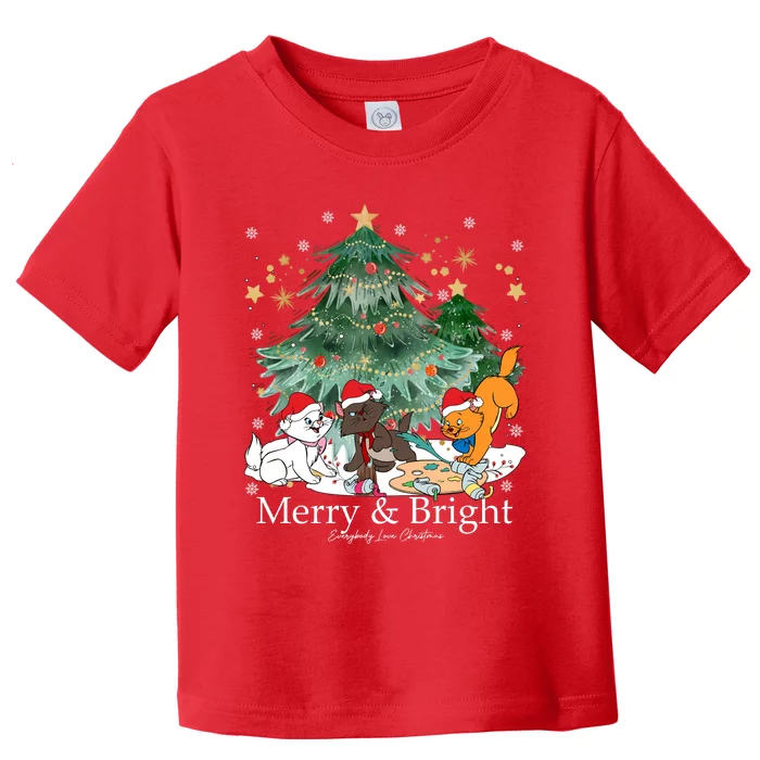 Everybody Loves Christmas Marie Toulouse Berlioz Christmas Tree Toddler T-Shirt