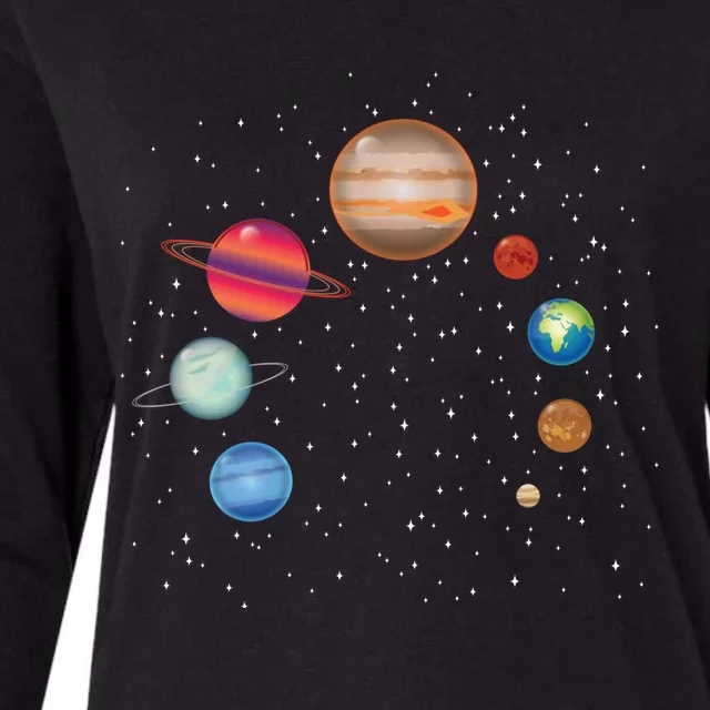 Earth Lover Celestial Body Fan Funny Galaxy Exploration Club Gift Womens Cotton Relaxed Long Sleeve T-Shirt