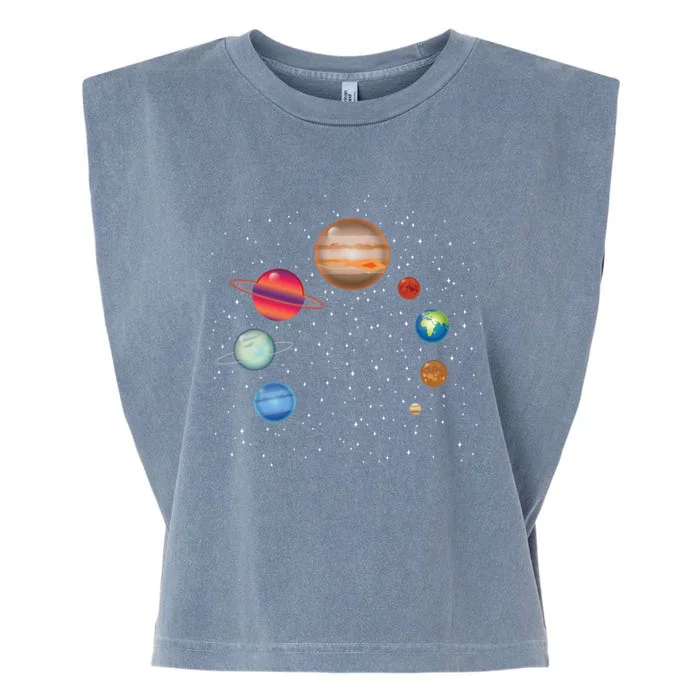 Earth Lover Celestial Body Fan Funny Galaxy Exploration Club Gift Garment-Dyed Women's Muscle Tee