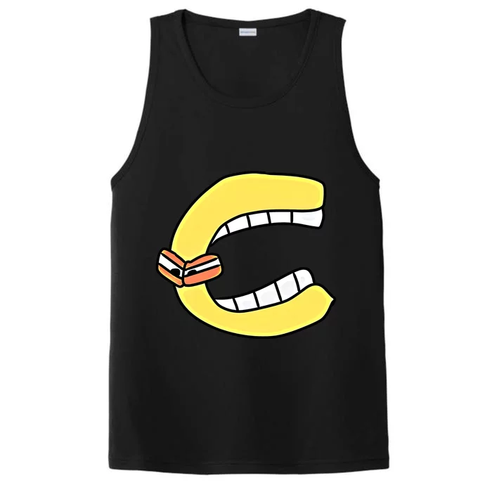 Emotion Letter C Alphabet Lore Gift Performance Tank