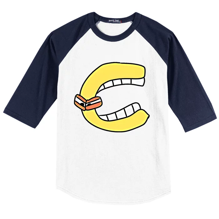 Emotion Letter C Alphabet Lore Gift Baseball Sleeve Shirt