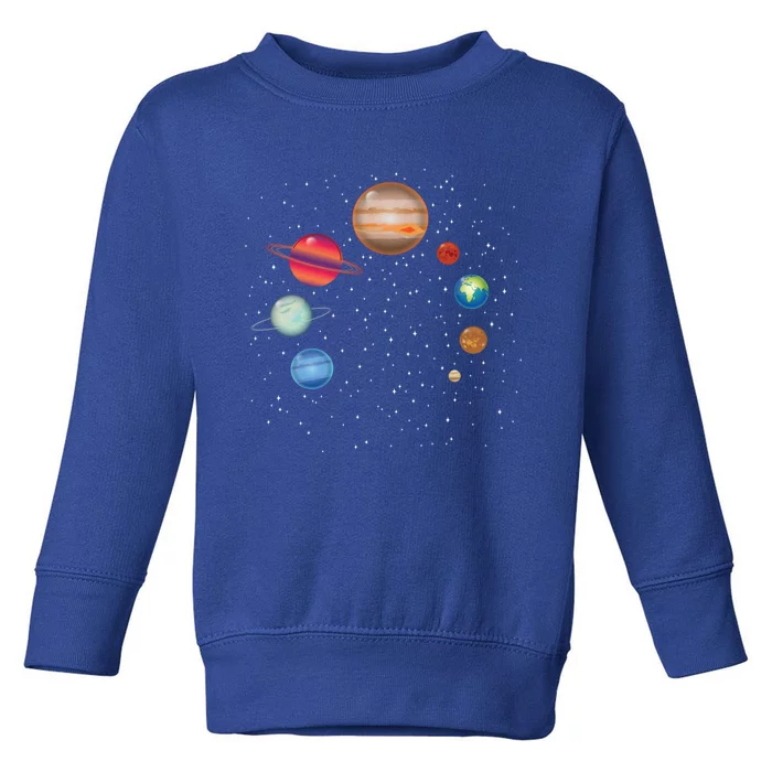 Earth Lover Celestial Body Fan Funny Galaxy Exploration Club Gift Toddler Sweatshirt