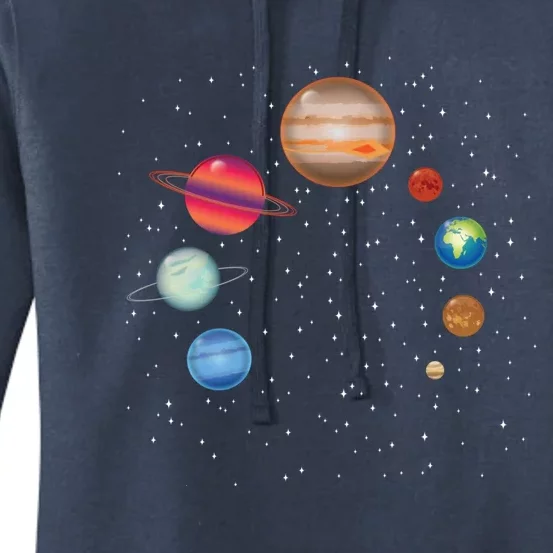 Earth Lover Celestial Body Fan Funny Galaxy Exploration Club Gift Women's Pullover Hoodie