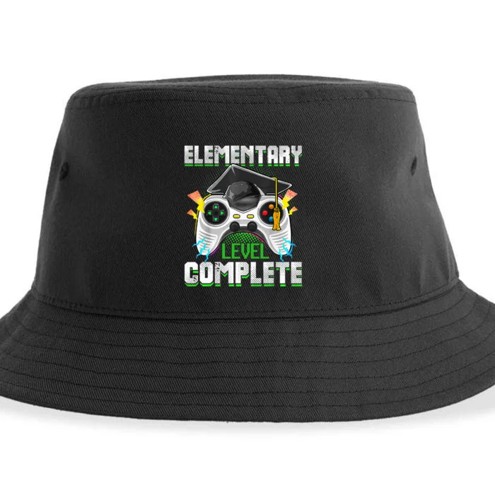 Elementary Level Complete Gamer Graduation Video Games Sustainable Bucket Hat