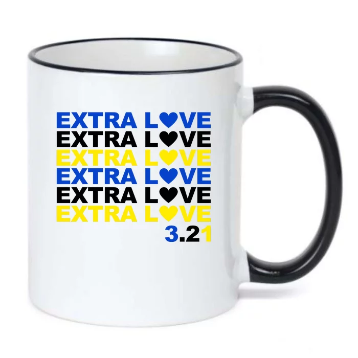 Extra Love Down Syndrome March Black Color Changing Mug