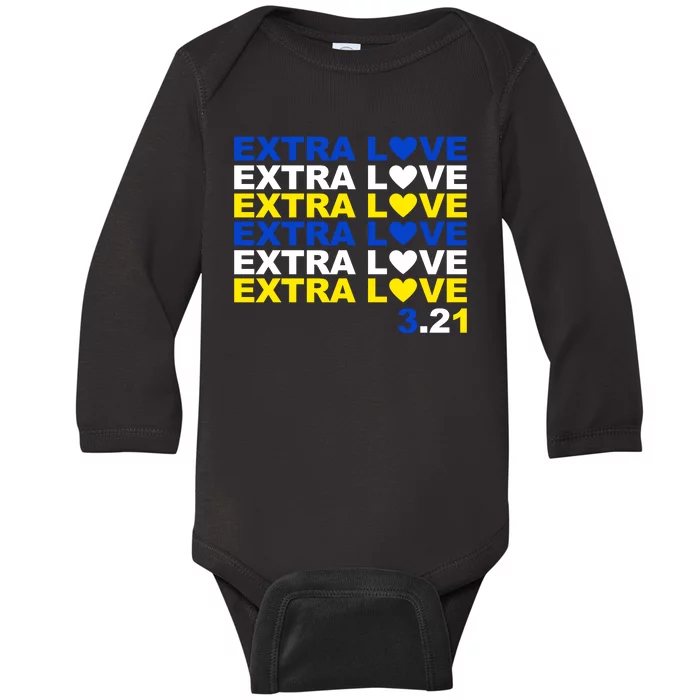 Extra Love Down Syndrome March Baby Long Sleeve Bodysuit