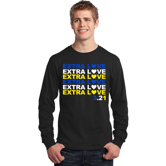 Extra Love Down Syndrome March Tall Long Sleeve T-Shirt