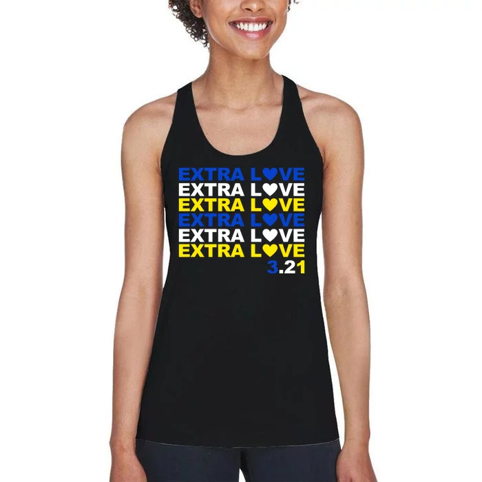 Extra Love Down Syndrome March Women's Racerback Tank