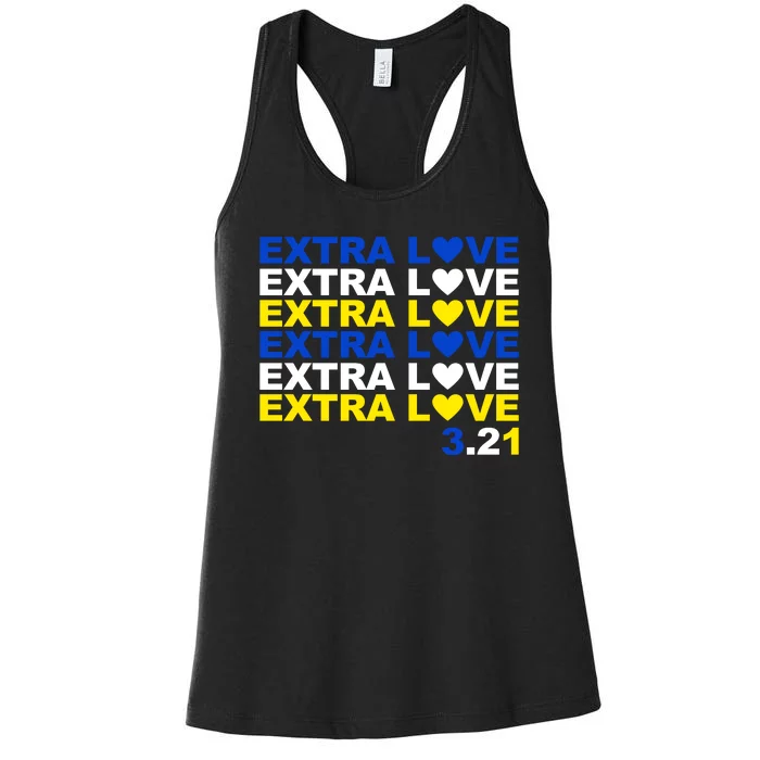 Extra Love Down Syndrome March Women's Racerback Tank