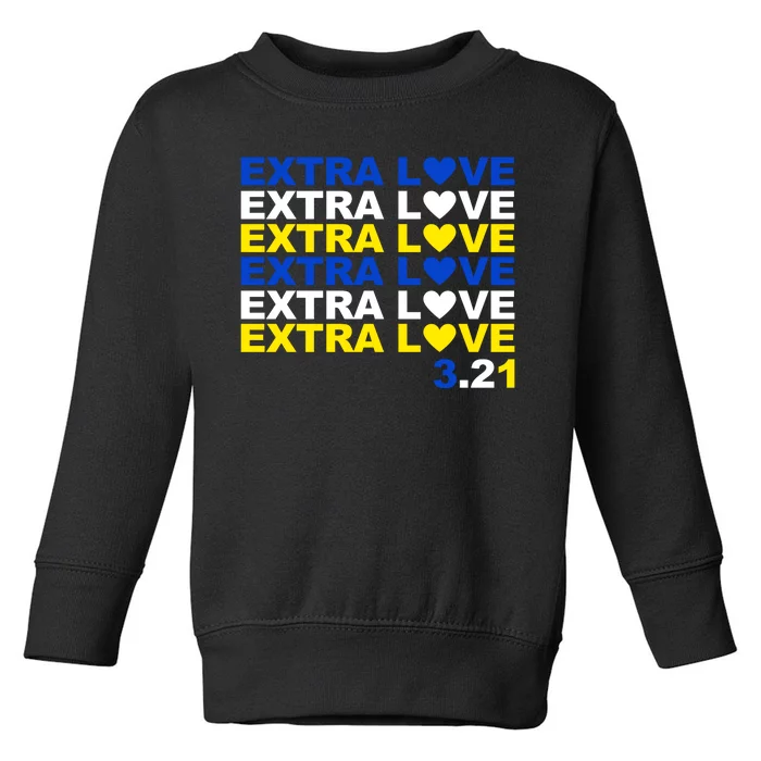 Extra Love Down Syndrome March Toddler Sweatshirt