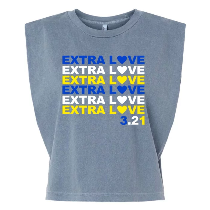 Extra Love Down Syndrome March Garment-Dyed Women's Muscle Tee