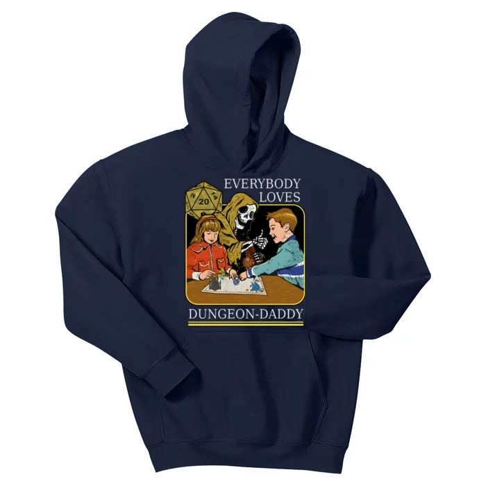 Everybody Loves Dungeon Daddy Vintage Game Lover Kids Hoodie