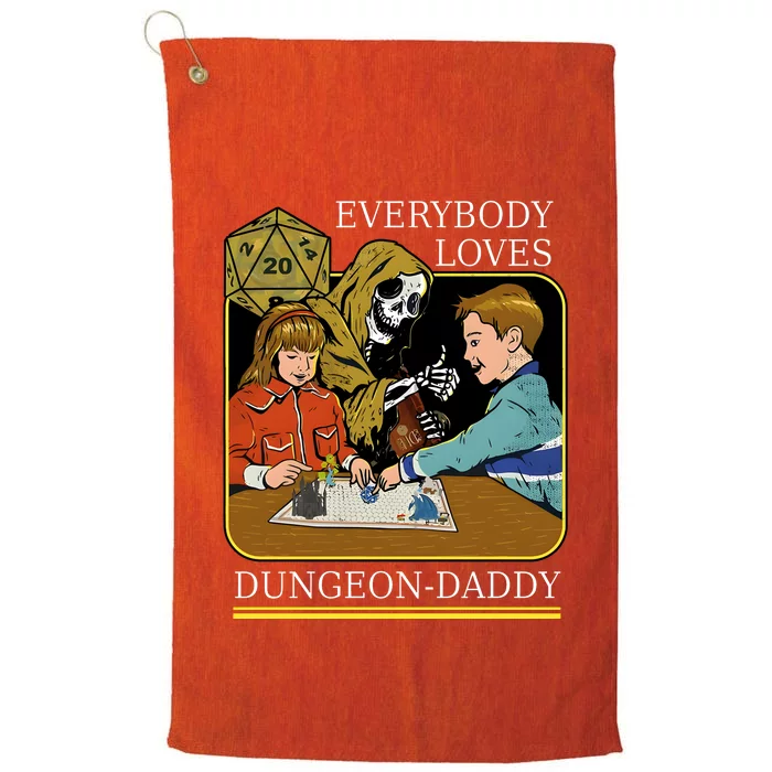 Everybody Loves Dungeon Daddy Vintage Game Lover Platinum Collection Golf Towel