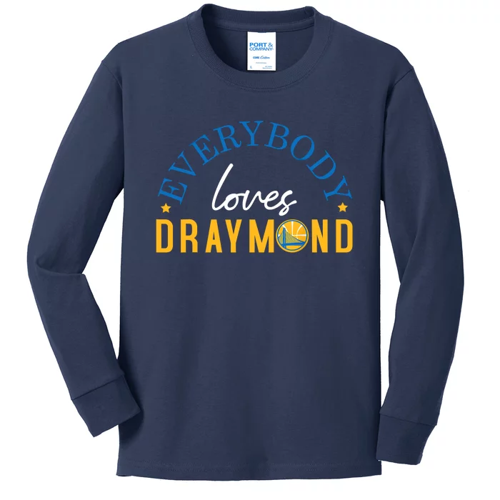 Everybody Loves Draymond Bay Area Basketball Kids Long Sleeve Shirt