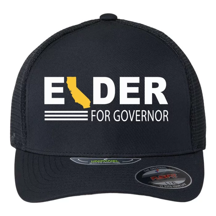 Elder For Governor California Flexfit Unipanel Trucker Cap