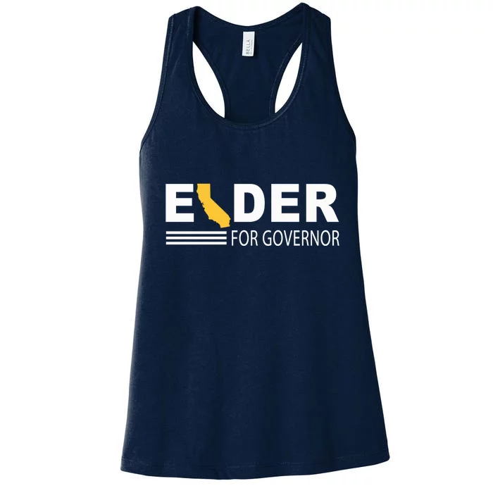 Elder For Governor California Women's Racerback Tank