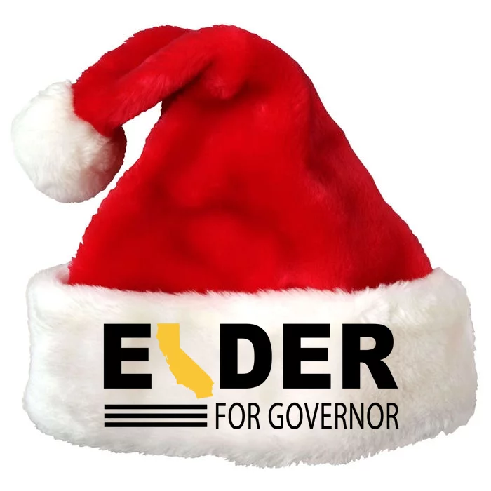 Elder For Governor California Premium Christmas Santa Hat