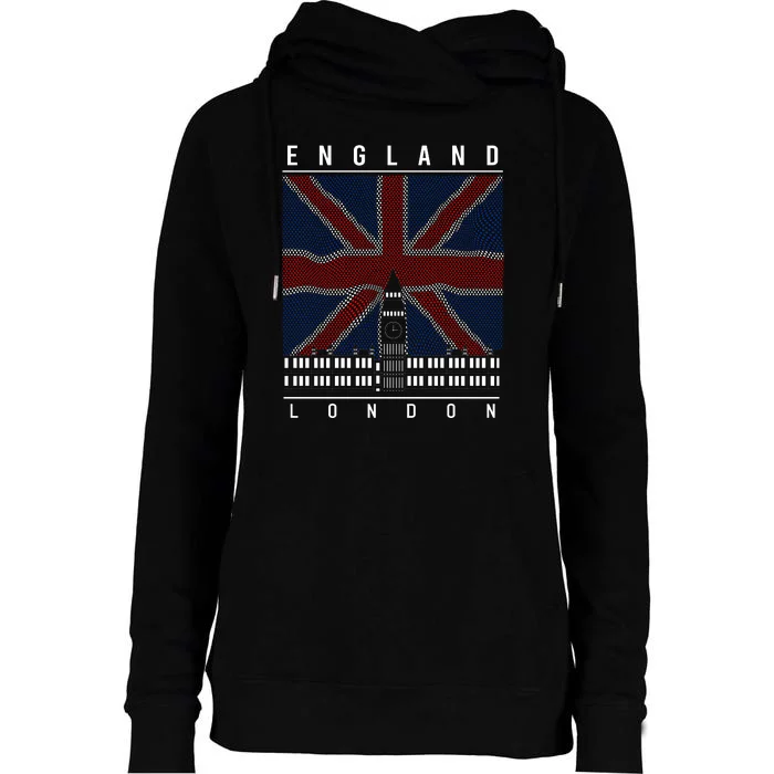 England London Womens Funnel Neck Pullover Hood