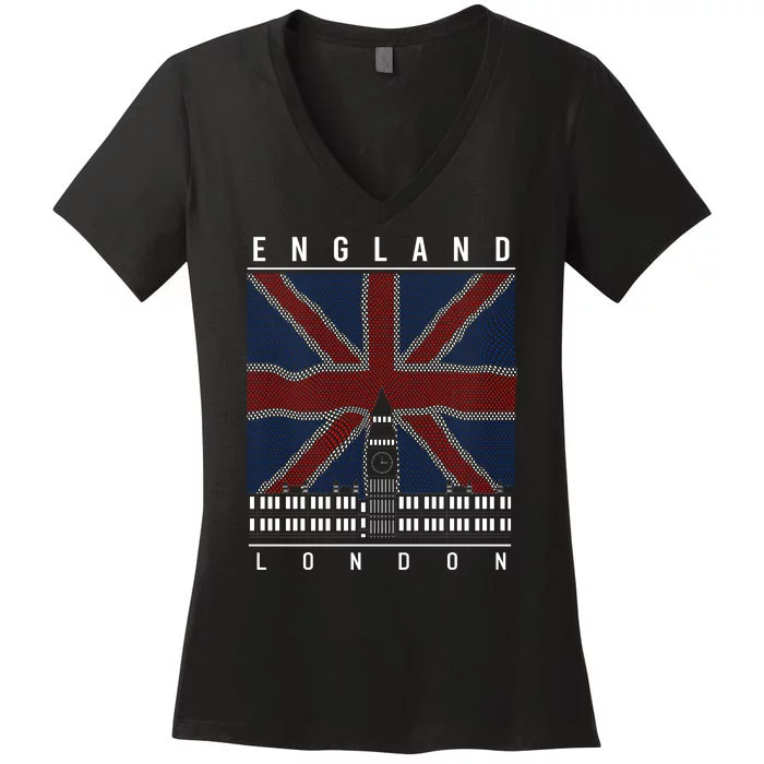 England London Women's V-Neck T-Shirt