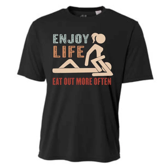 Enjoy Life Eat Out More Often Cooling Performance Crew T-Shirt