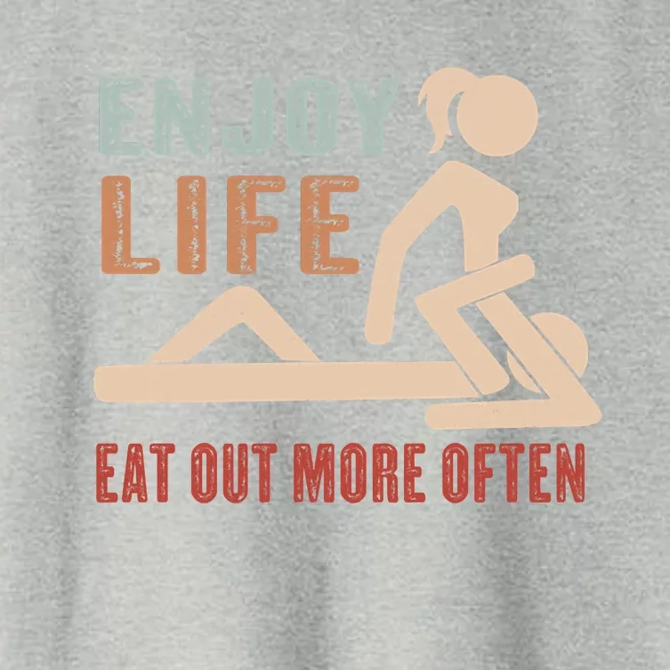 Enjoy Life Eat Out More Often Women's Crop Top Tee