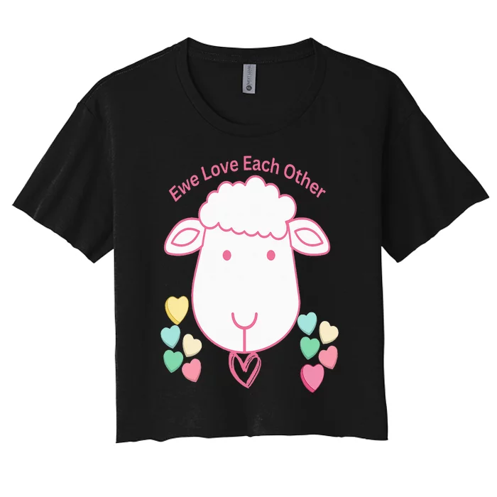 Ewe Love Each Other Women's Crop Top Tee