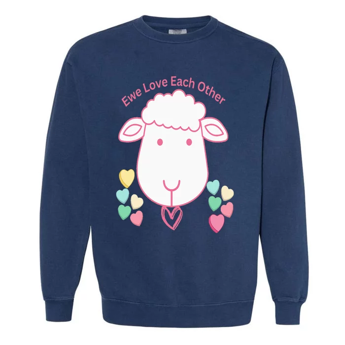 Ewe Love Each Other Garment-Dyed Sweatshirt