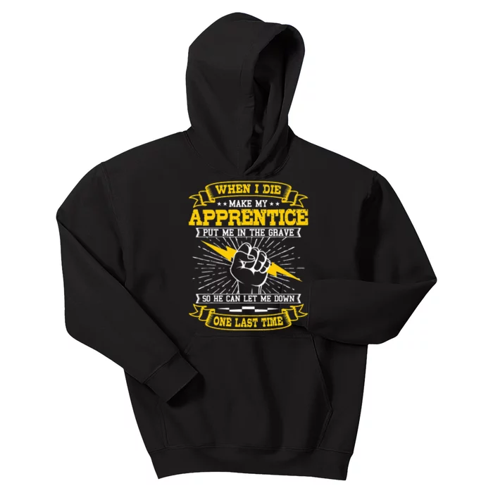 Electrician Lineman Electricity Wiring Electrical Engineer Kids Hoodie