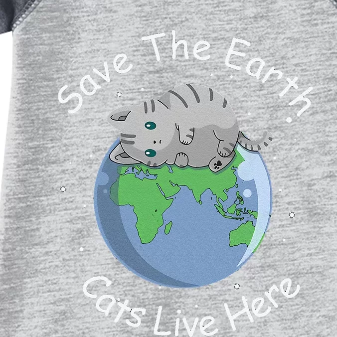 Earth Lovers Earth Day Earth Day Cat Earth Day Infant Baby Jersey Bodysuit