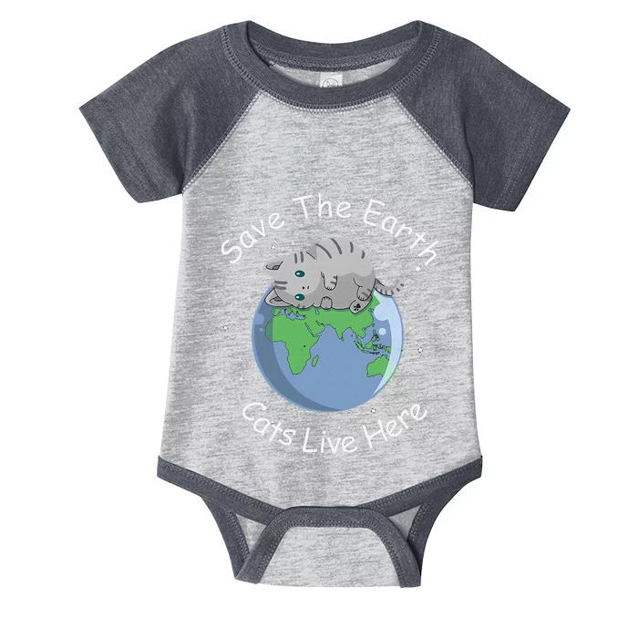 Earth Lovers Earth Day Earth Day Cat Earth Day Infant Baby Jersey Bodysuit