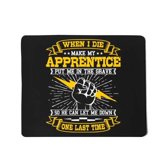 Electrician Lineman Electricity Wiring Electrical Engineer Mousepad