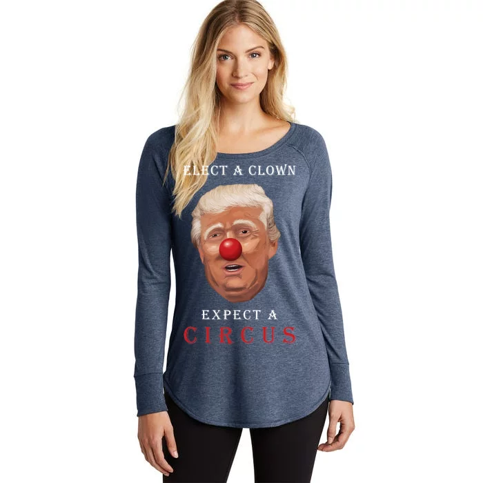 Elect a Clown Expect a Circus Women's Perfect Tri Tunic Long Sleeve Shirt