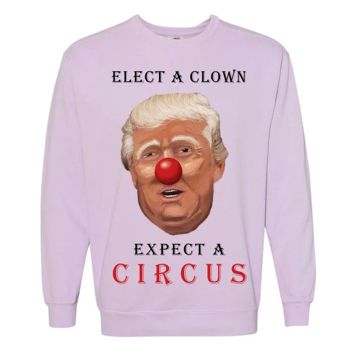 Elect a Clown Expect a Circus Garment-Dyed Sweatshirt