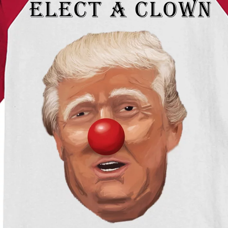 Elect a Clown Expect a Circus Kids Colorblock Raglan Jersey