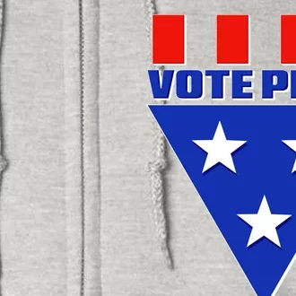 Elections Vote Pizza Full Zip Hoodie