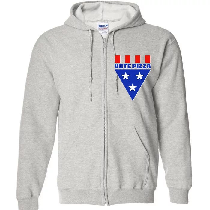 Elections Vote Pizza Full Zip Hoodie