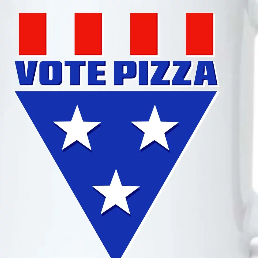 Elections Vote Pizza Black Color Changing Mug