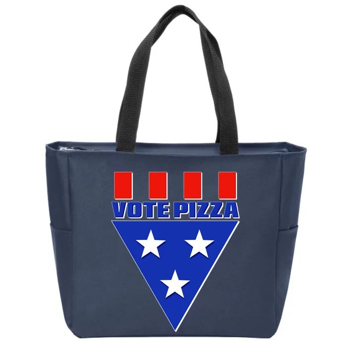 Elections Vote Pizza Zip Tote Bag